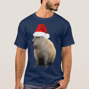 Camiseta Capybara Santa Hat