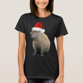 Camiseta Capybara Santa Hat