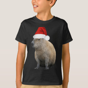 Camiseta Capybara Santa Hat