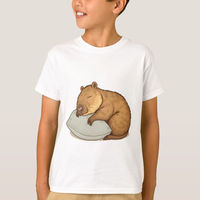 Camiseta Capybara Sleepybara (Anverso)