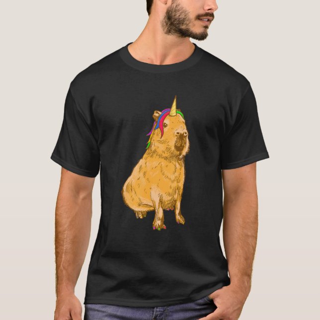 Camiseta Capybara Unicorn (Anverso)