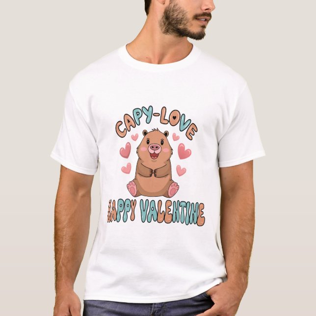 Camiseta Capybara Valentine Shirt (Anverso)