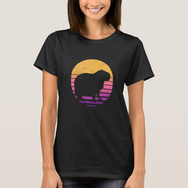 Camiseta Capybara Vintage  1 (Anverso)