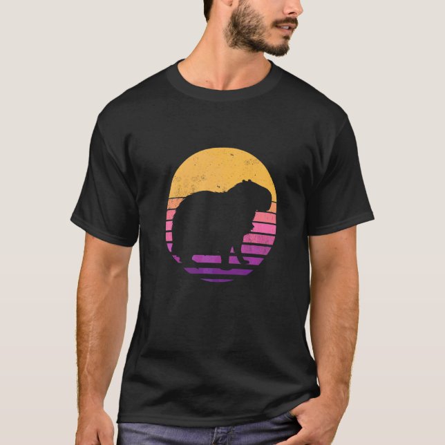 Camiseta Capybara Vintage  1 (Anverso)