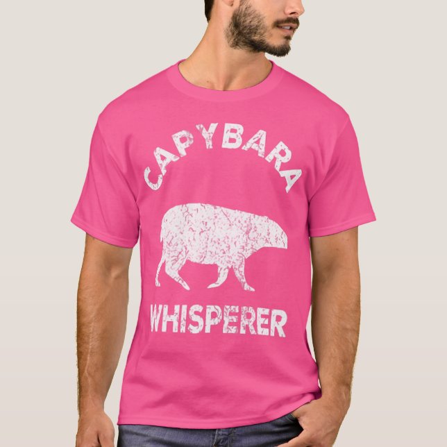 Camiseta Capybara Whisperer Capybara Lover Funny Capybara Q (Anverso)