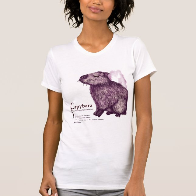 Camiseta capybara - wine (Anverso)