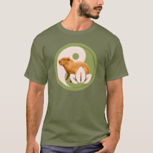 Camiseta Capybara Zen Yin Yang Naturaleza Pacífica