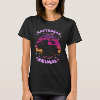 Camiseta CAPYBARAS ARE MY SPIRIT ANIMAL Capybara Sunset Me