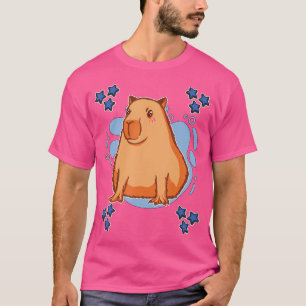 Camiseta Capybaras Arte Dibujar estrellas Boys Capybara