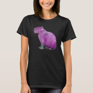 Camiseta Capybaras Cute Space Capybara Martian Pink