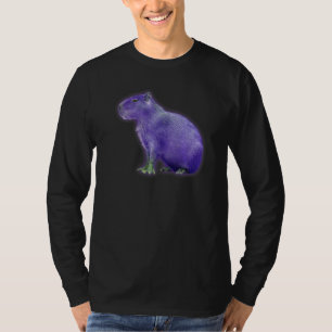 Camiseta Capybaras Cute Space Capybara Martian Purple