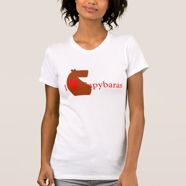 Camiseta Capybaras del corazón I (Anverso)