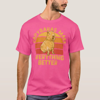 Camiseta Capybaras hacen que todo sea mejor el capibara roe