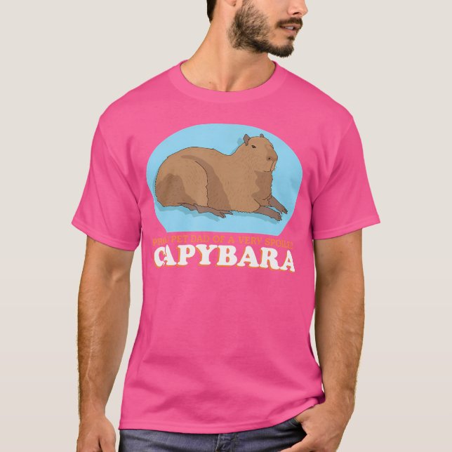 Camiseta Capybaras Mascota Papá De Un Chiguiro Con Pañuelo (Anverso)