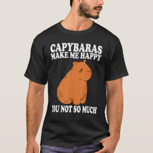 Camiseta Capybaras me hacen feliz capibaras Capybara
