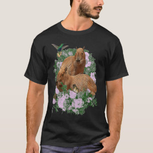 Camiseta Capybaras Realistas Cute Cottagecore Colibrí M