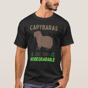 Camiseta Capybaras son 100 Capyba de roedor grande biodegra