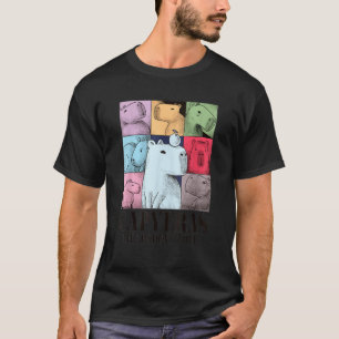 Camiseta Capyeras Gracioso Capybara Color Concerte Tour Cut