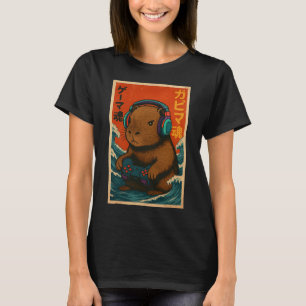 Camiseta Capyra Videojuegos Divertidos Capyra Jugadores Niñ