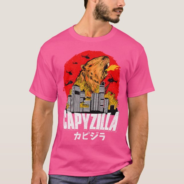 Camiseta Capyzilla capizilla divertida japonesa (Anverso)
