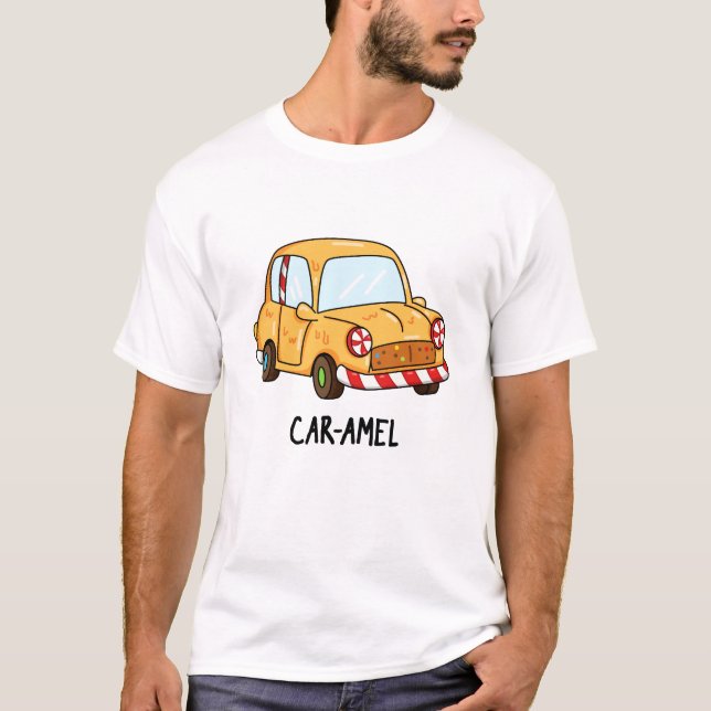 Camiseta Car-amel Funny Candy Car Pun (Anverso)