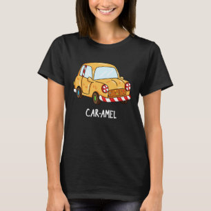 Camiseta Car-amel Funny Candy Car Pun Dark BG