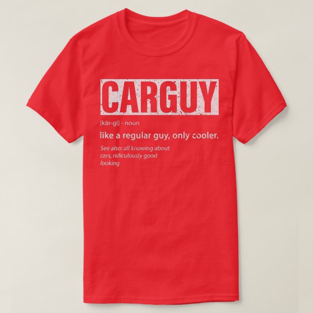Camiseta Car Guy Sport Car Lover Funny Car Guy Definición M (Diseño del anverso)