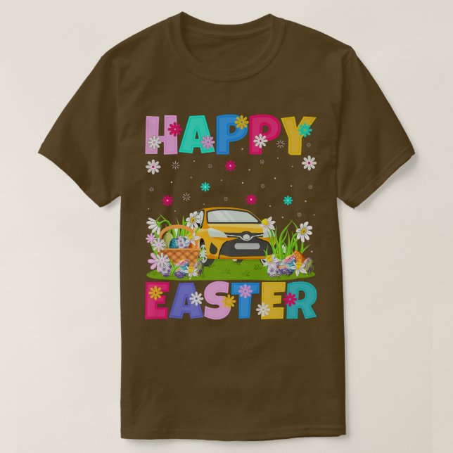 Camiseta Car Lover Feliz Domingo de Pascua  (Diseño del anverso)