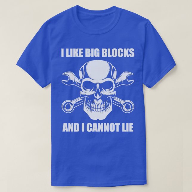 Camiseta Car Lover Funny Car Big Blocks Auto Mechanag Garag (Diseño del anverso)