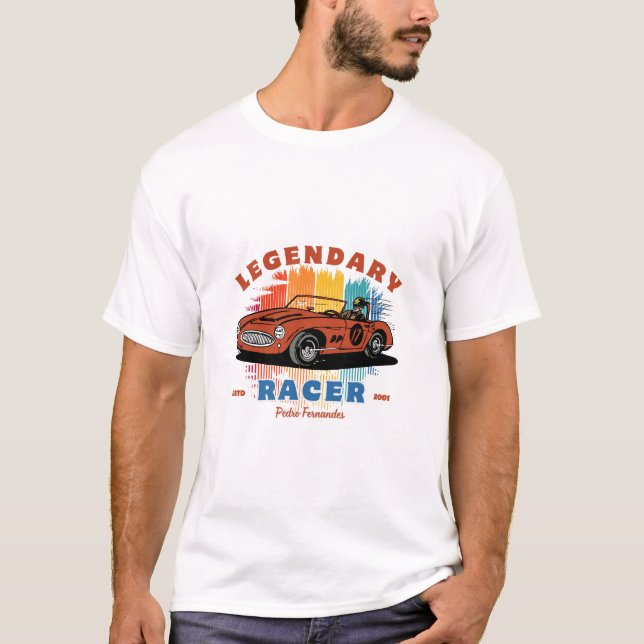 Camiseta Car Night Drive Endless Roads (Anverso)