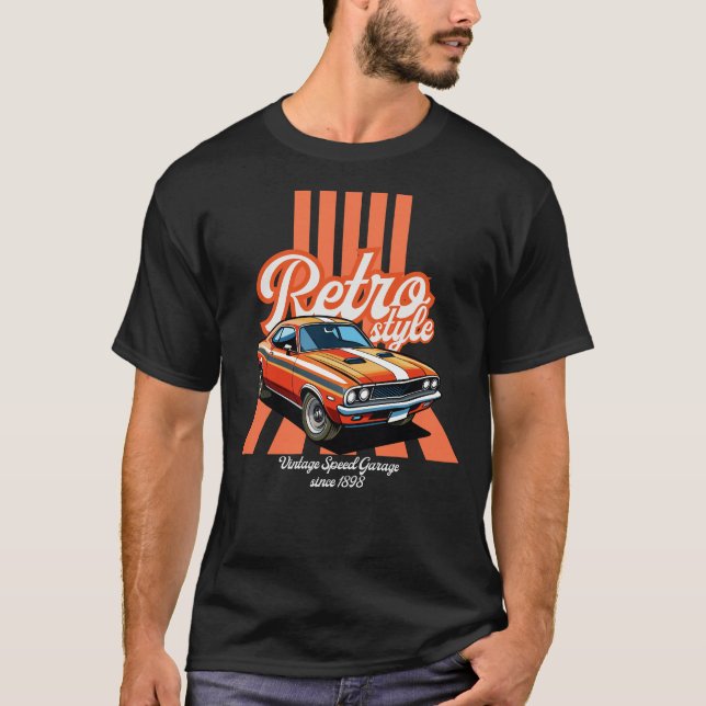 Camiseta Car Power Feel The Rush (Anverso)