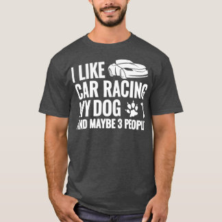 Camiseta car racing accessories for men race dog racecar