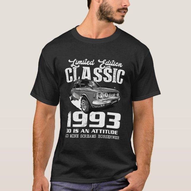 Camiseta Car Since 1993 For 30 (Anverso)