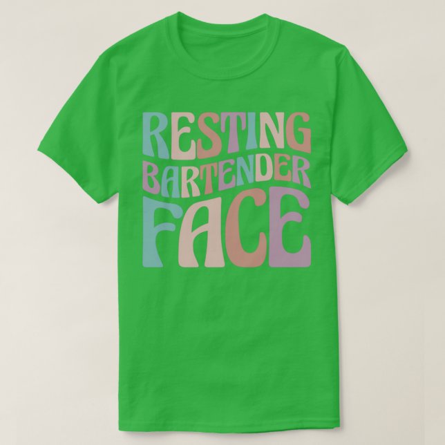 Camiseta Cara 2 de barman de desecho mixólogo (Diseño del anverso)