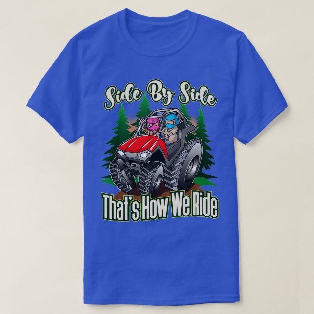 Camiseta Cara a lado ATV Cuatro Ruedas En Carretera (Diseño del anverso)