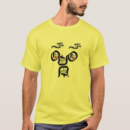 Camiseta cara abstracta