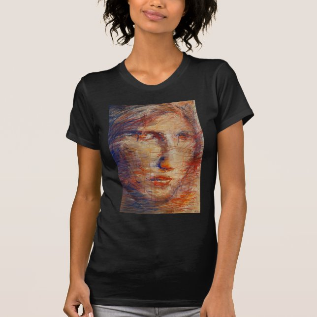 Camiseta Cara abstracta (Anverso)