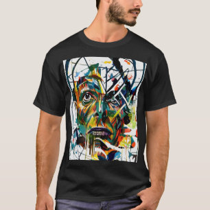 Camiseta Cara abstracta de un extranjero