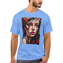 Cara abstracta de vidrio para mujeres