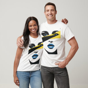 Camiseta Cara abstracta minimalista T-Shirt