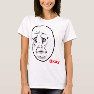 Camiseta Cara aceptable Meme de la rabia del individuo