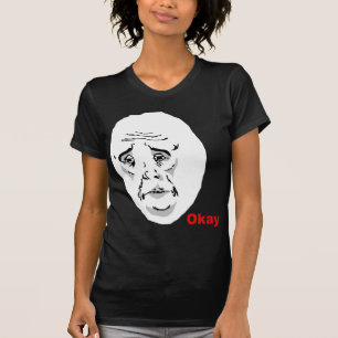 Camiseta Cara aceptable Meme de la rabia del individuo