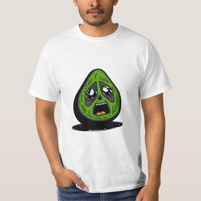 Camiseta Cara aguacate divertida (Anverso)