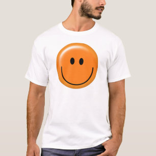 Camiseta Cara anaranjada feliz