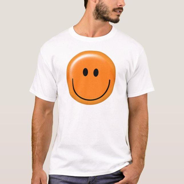 Camiseta Cara anaranjada feliz (Anverso)