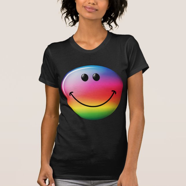 Camiseta Cara arco iris (Anverso)