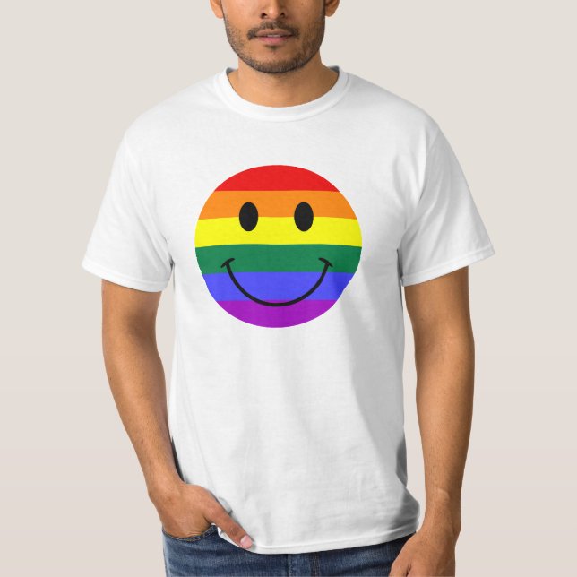 Camiseta Cara arco iris (Anverso)