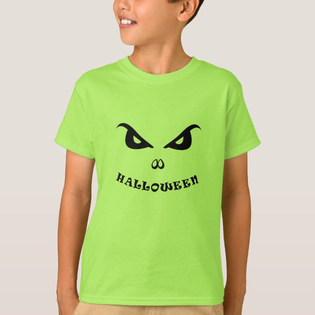 Camiseta Cara aterradora de Halloween (Anverso)