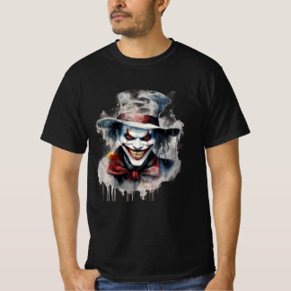 Camiseta Cara aterradora: Sonrisa de payaso malvado en Hall
