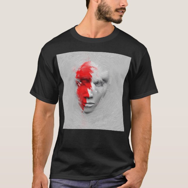 Camiseta Cara blanca roja (Anverso)
